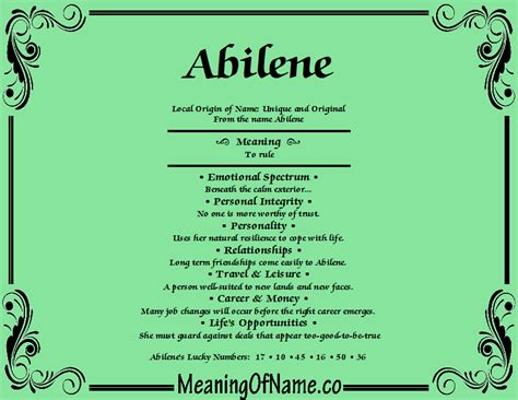 Abilene - Meaning of Name