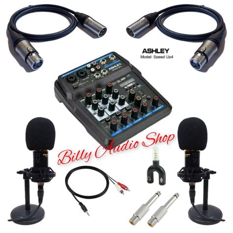 jual paket podcast  mic   stand mic meja shopee indonesia