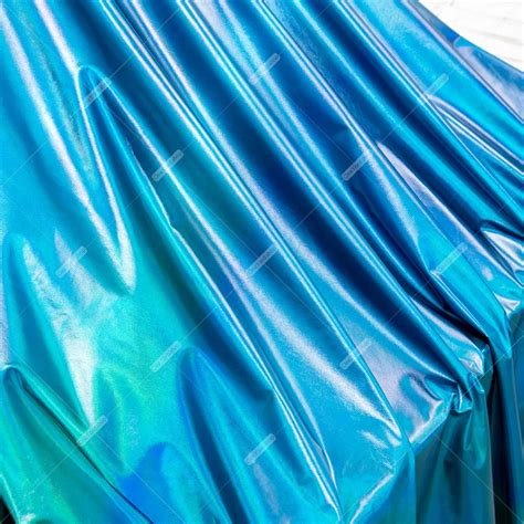 shiny iridescent royal blue laser spandex lame fabric oneyard