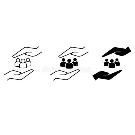 Team Vector Icon Set Teamwork Illustration Sign Collection Idea