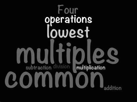 UKS2 (Year 5 and Year 6) - Multiples, Common Multiples and Lowest ...