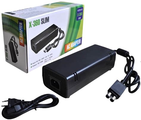 Fonte Xbox 360 Slim Original Bivolt 110v 220v 135w Cabo Forç R 37 90