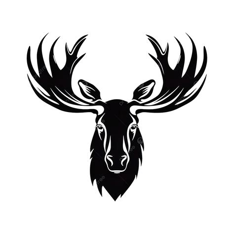 Moose Head Logo Vector, Moose Head, Head Logo Vector, Moose PNG