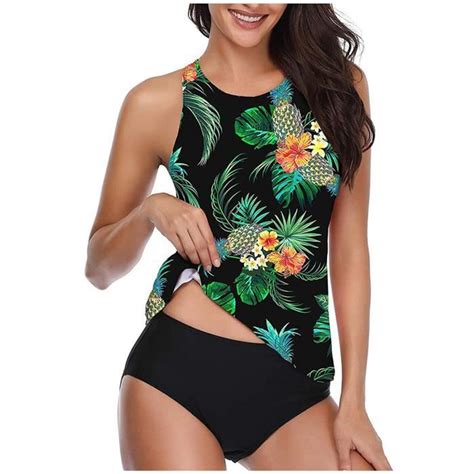 Maillot De Bain Mode Femmes Imprim Bikini Push Up Rembourr Beachwear Tsf Gnl