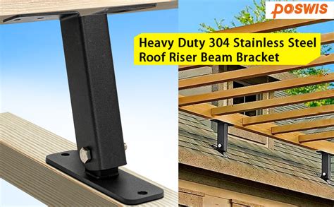 Amazon Poswis Pergola Roof Riser Brackets For Patio Cover Heavy