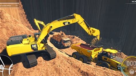 ANAK SUKA Ekskavator Caterpillar Truk Pasir Loader Dan Dozer Gali