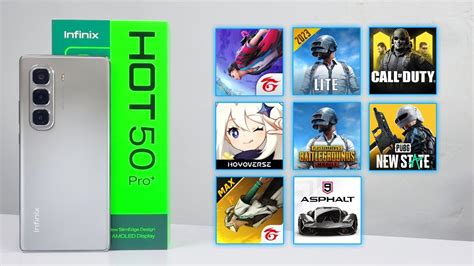 Infinix HOT 50 PRO Plus 8 Games Test PUBG Free Fire Genshin Call Of Duty Asphalt Legends