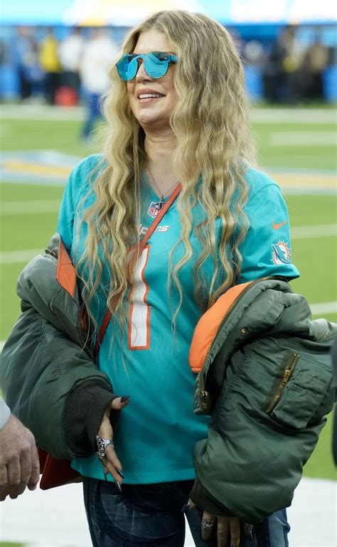 Fergie at the NFL Game Miami Dolphins vs Los Angeles Chargers in