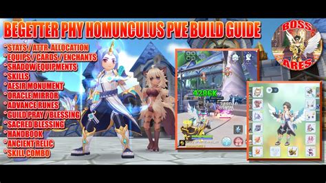 Ragnarok M Eternal Love Begetter Physical Homunculus PVE Build Guide