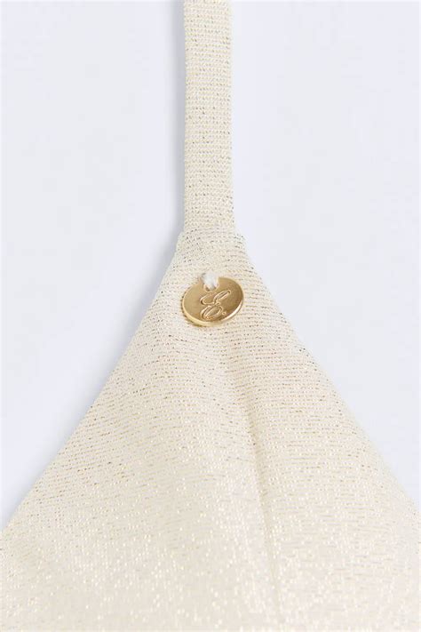 Top Bikini Lurex Gold Riviera Lux Eseoese