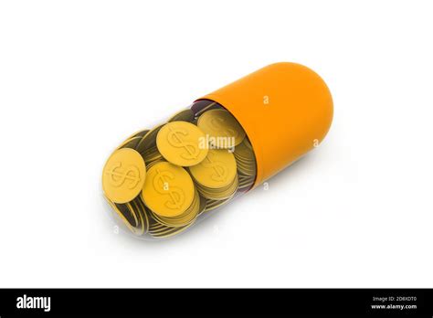 gold coin   capsule stock photo alamy