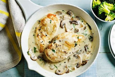 Le Plat De Poulet Aux Champignons Et Cr Me Au Thermomix Est Un Plat Des