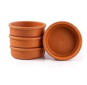 Amazon LUKSYOL Handmade Unglazed Clay Bowls Authentic Terracotta