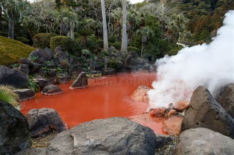 Chinoike Jigoku Hot Water In Beppu At Japan Stock Image Image Of Tourist Hell