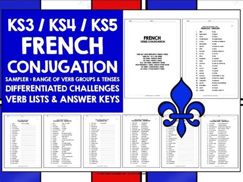 French Re Verbs Conjugation Practice Teaching Resources