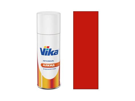 Купить Автоэмаль Алкидную в Аэрозольном Баллоне «Vika» 1K Красная 1015 ...