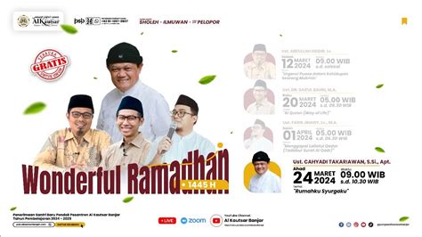 Wonderful Ramadhan Ust Cahyadi Takariawan S Si Apt Rumahku