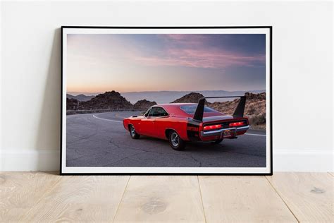 Fine Art Print Dodge Charger Daytona, Wall Art Print on Hahnemühle Paper - Etsy