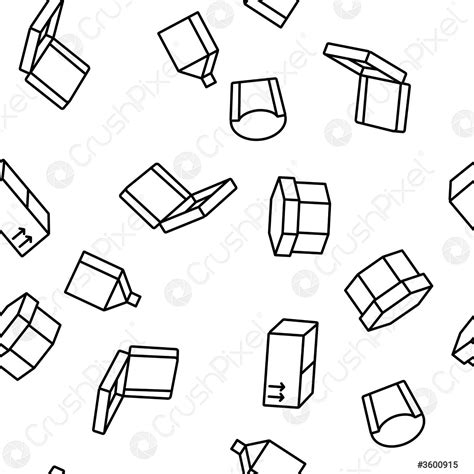 packaging types vector seamless pattern stock vector  crushpixel