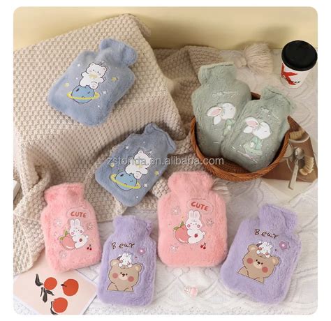 Cute Cartoon Hand Po Warm Water Bottle Mini Hot Water Bottles Portable