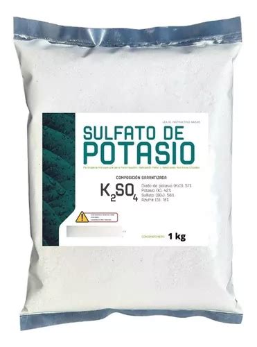 Sulfato Potasio Fertilizante Soluble Abono Plantas 1 Kg