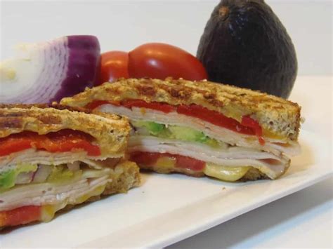 Turkey And Chicken Panini Sandwich Recipe Kudos Kitchen By Renee