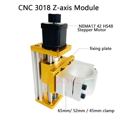 Z Axis Cnc 3018 Plus Module Aluminum Sliding Zaxis Shaft 52mm Bore 500w Spindle Powered By