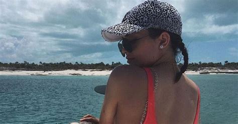 Kylie Jenner Bares Her Bum In White Bikini As She Continues Birthday Celebrations With Smitten