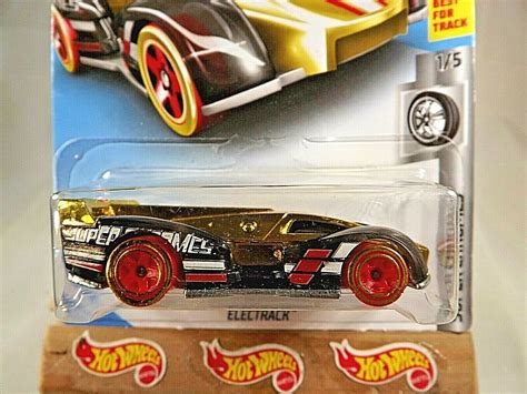 Hot Wheels Super Chromes Electrack Gold Variant W Red Whls