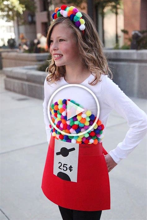 Easy Halloween Costume Idea Diy Gumball Machine Costume Diy