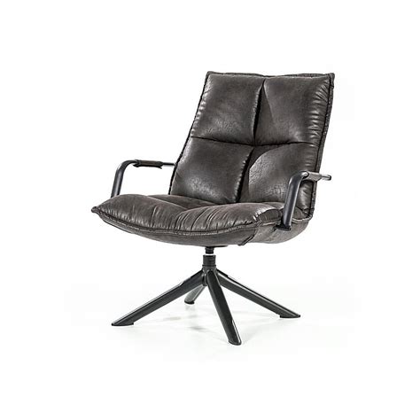 Furnilux Fauteuil Mitchell Antraciet Draaibare Fauteuil Kopen