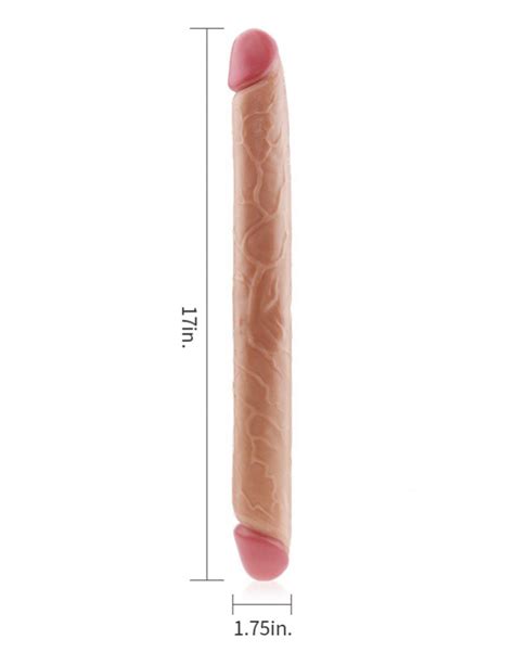 LoveToy King Size Realistische Slim Ultra Double Dildo 45 Cm Nude Product Details