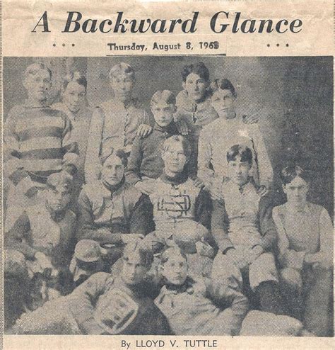 Defiance County, Ohio Genealogy: The First Defiance High School Football Team