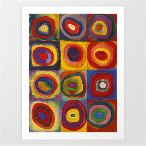 Wassily Kandinsky Color Study Squares With Concentric Circles Art