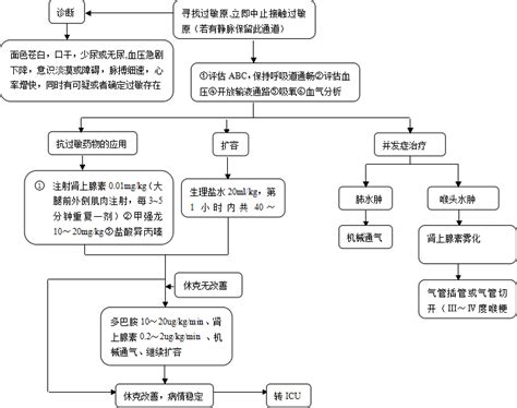 过敏性休克抢救流程 急诊指南