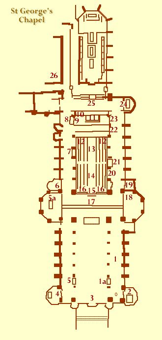 St Georges Chapel Plan Windsor Castle Historic Berkshire Guide