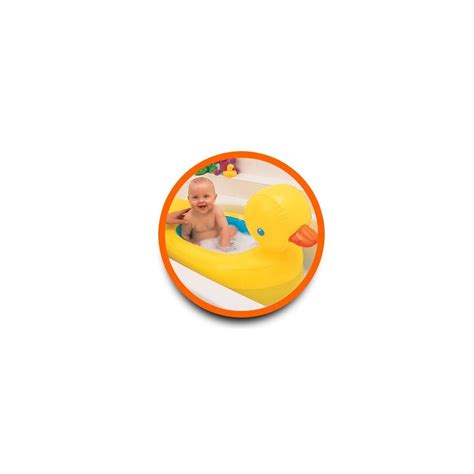 Munchkin White Hot Inflatable Safety Duck Tub NicheBabies