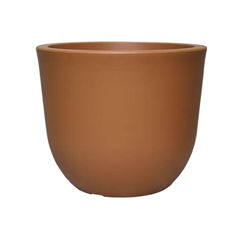 Vaso Concept Redondo Em Polietileno Terracota N1 Japi Lojasmel