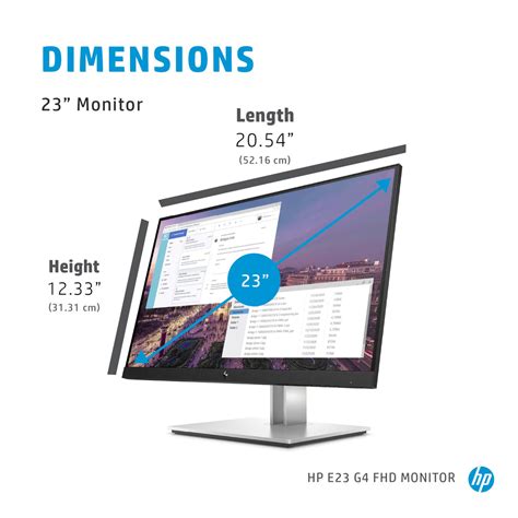 Hp E23 G4 23 Full Hd 5ms Monitor 9vf96aa Hp Online