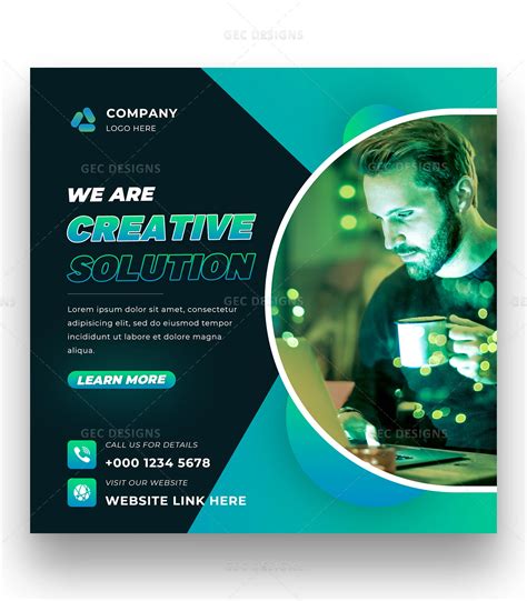 Creative business solutions Professional Instagram Poster Template ...