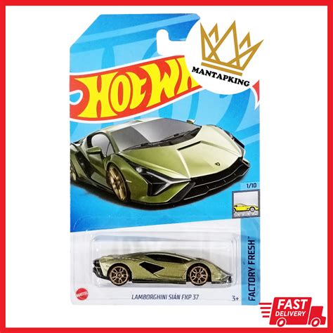 Hot Wheels Lamborghini Sian FKP 37 FE 2022 Factory Fresh 1 10 Hotwheels Super Car Lamboorghin