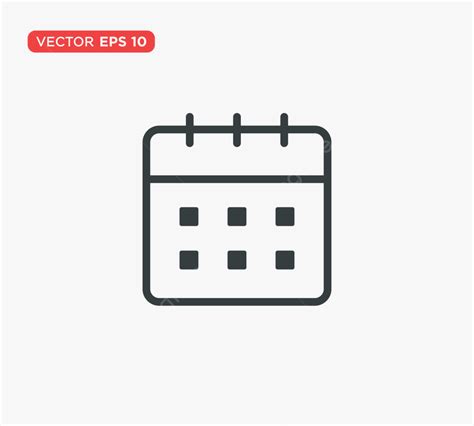 Calendar Flat Vector Art Png Calendar Icon Flat Vector Illustration
