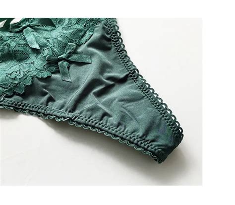 Women Sexy Lace Panties Low Waist Underwear Thong Female G String Breathable Lingerie White