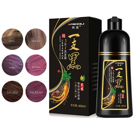 Tintura De Cabelo Organica - Tintura de cabelo suave natural orgânica, Shampoo Ginseng Extrato ...