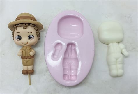 Molde De Silicone Menino Safari Corpinho Universal P Elo