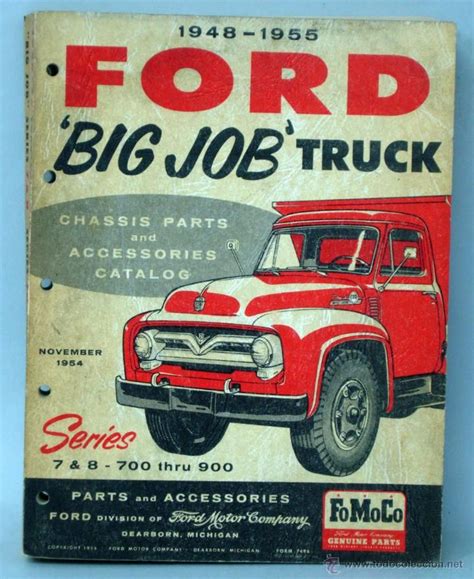 1948 55 Ford Truck Parts Catalogue Cover Page 1954 Ford Truck Ford
