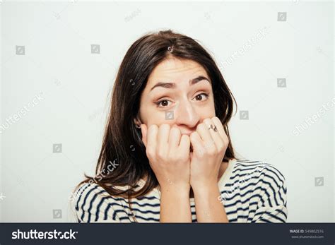 Woman Afraid Fear Stock Photo 549802516 Shutterstock