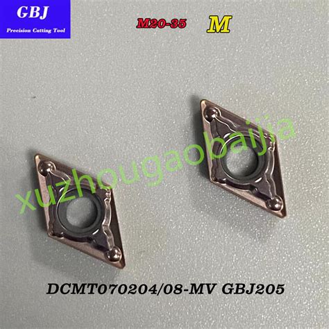 GBJ-CNC DCMT070204-MV DCMT070208-MV Stainless steel Turning insert High ...