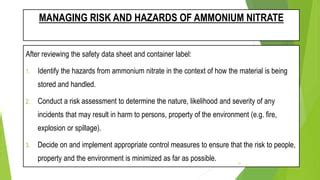 Deadily history ammonium nitrate | PPT