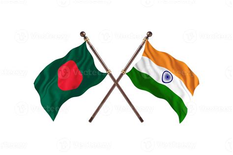 Bangladesh versus India Two Country Flags 13985632 Stock Photo at Vecteezy